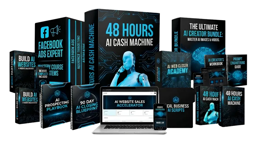 48 Hrs AI Cash Machine — set completo de cursos
